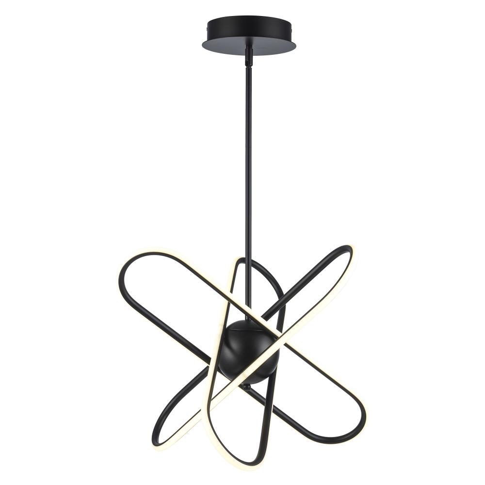 21" LED PENDANT-ATOM BURST MED